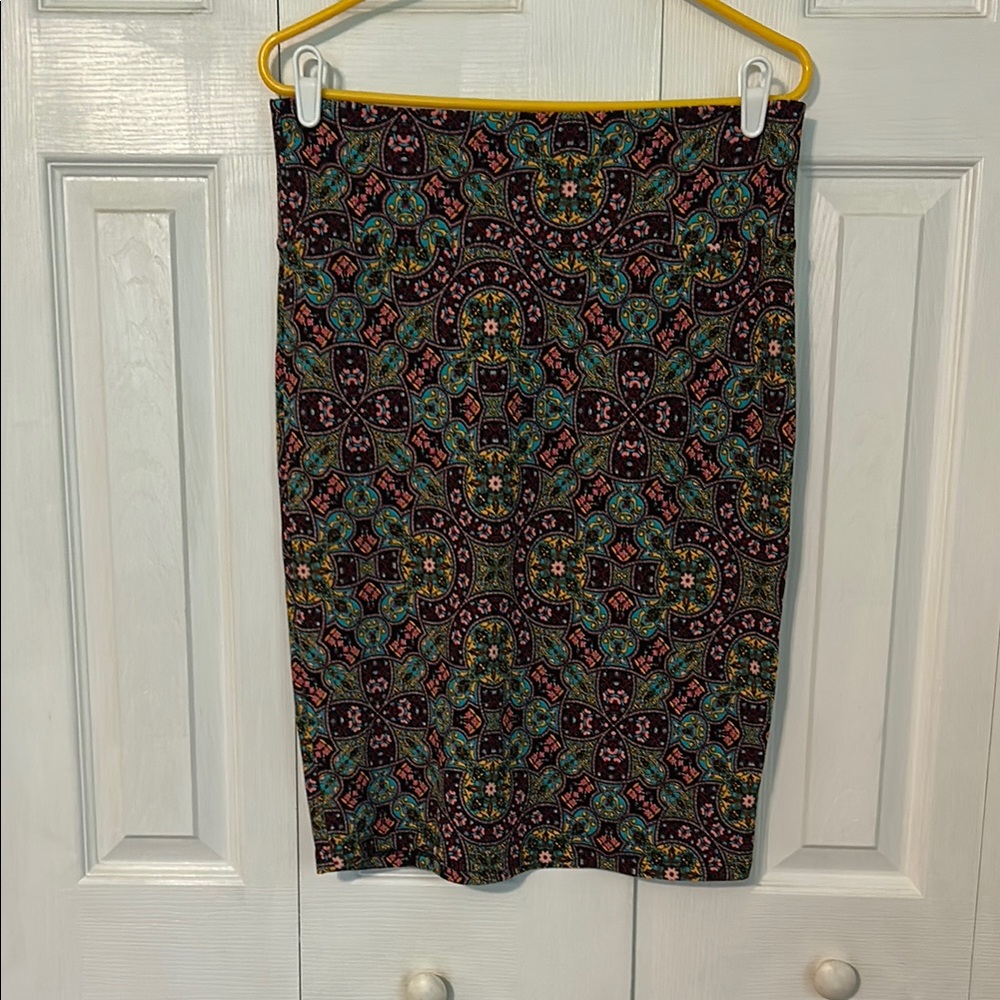 LuLaRoe Multicolor Patterned Pencil Skirt